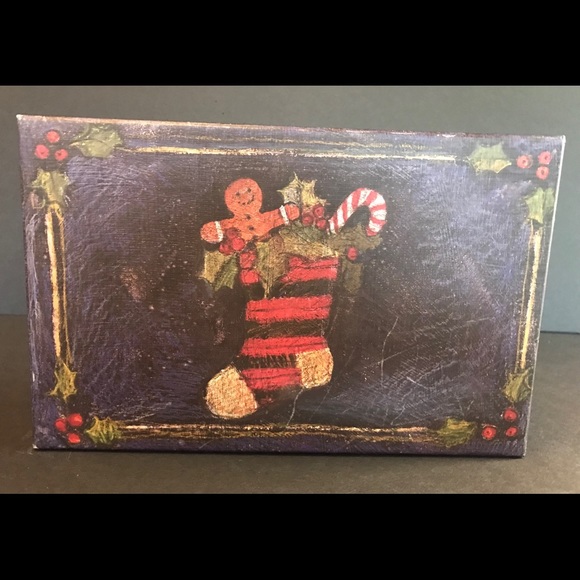 Bob’s Boxes “Primative Colors Christmas ” Susan Winget Artwork Set of 3 Nesting. - Picture 6 of 10
